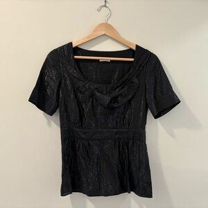 Cacharel metallic striped blouse size 36